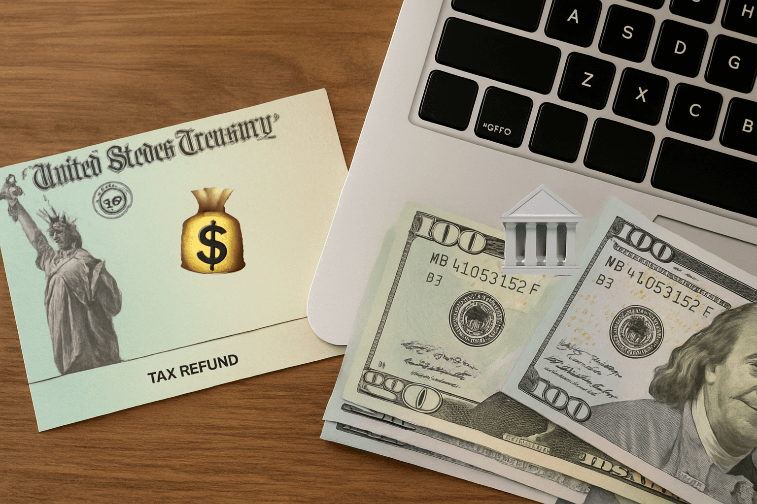 US Tax Refund Bank Deposit