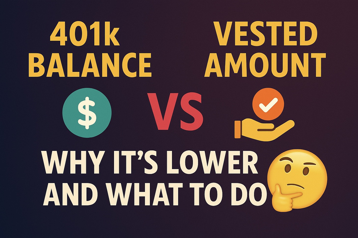 401k Current Balance vs Vested Balance | Why Your Vested Balance Is Lower